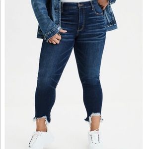 American eagle high waisted crop jeans